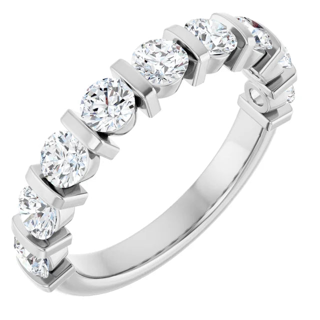 14K Bar-Set Diamond Anniversary Band