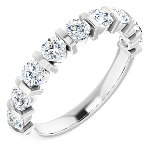 14K Bar-Set Diamond Anniversary Band