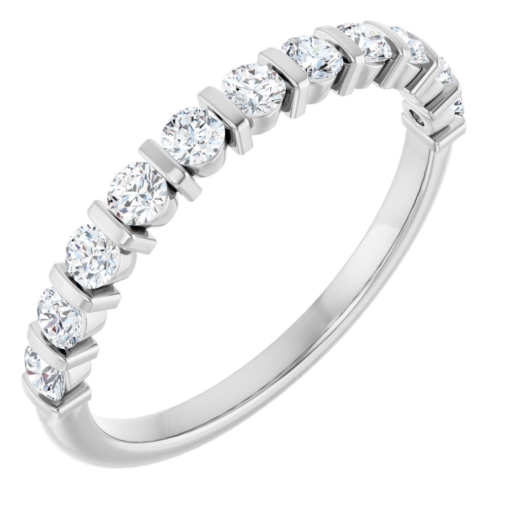 14K Bar-Set Diamond Anniversary Band