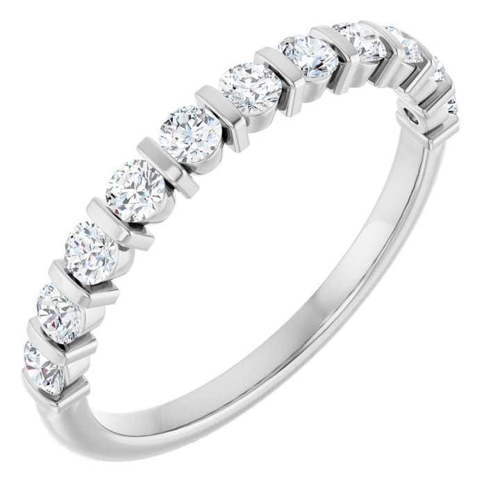 14K Bar-Set Diamond Anniversary Band