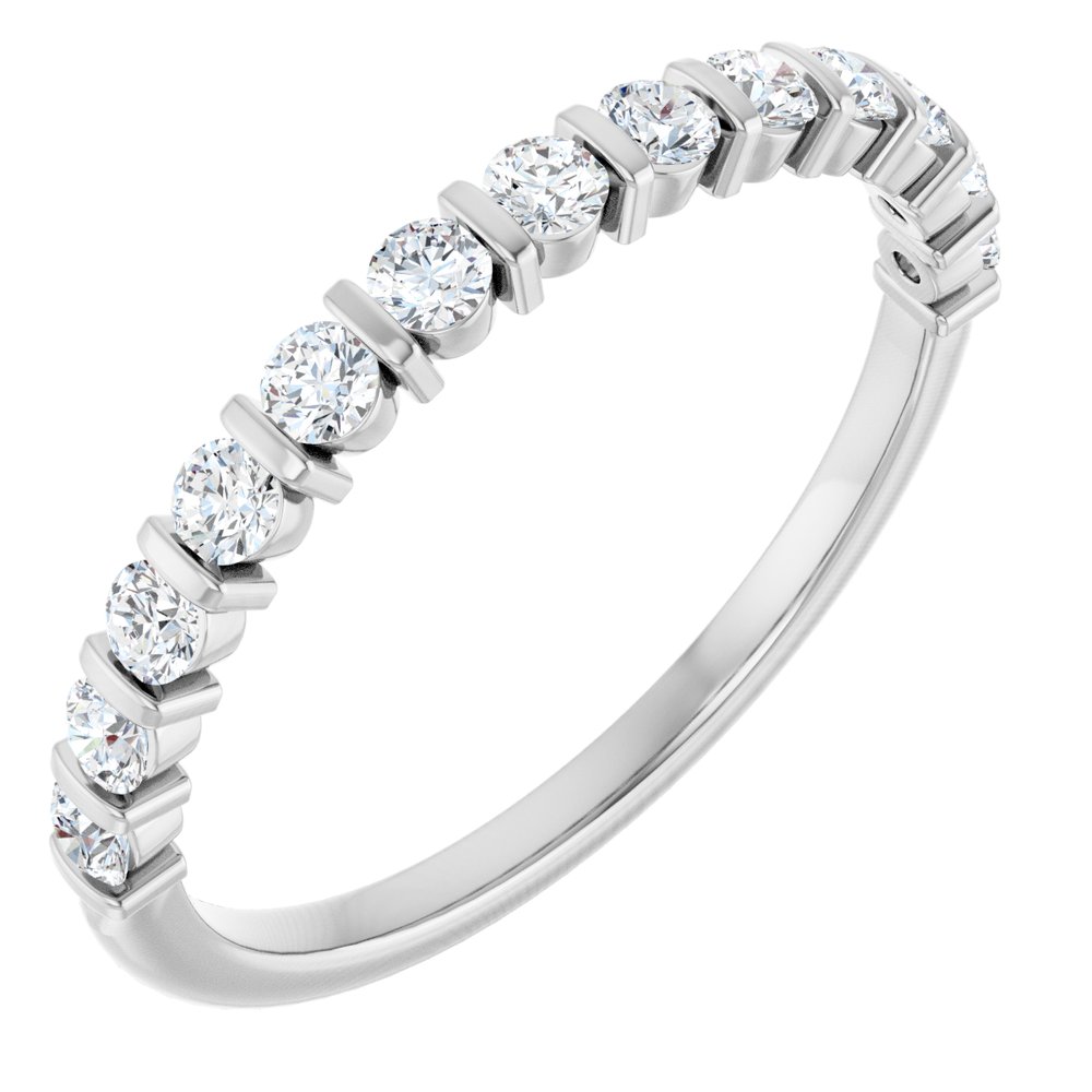 14K Bar-Set Diamond Anniversary Band