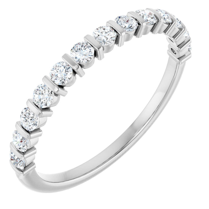 14K Bar-Set Diamond Anniversary Band
