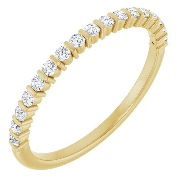 14K Bar-Set Diamond Anniversary Band