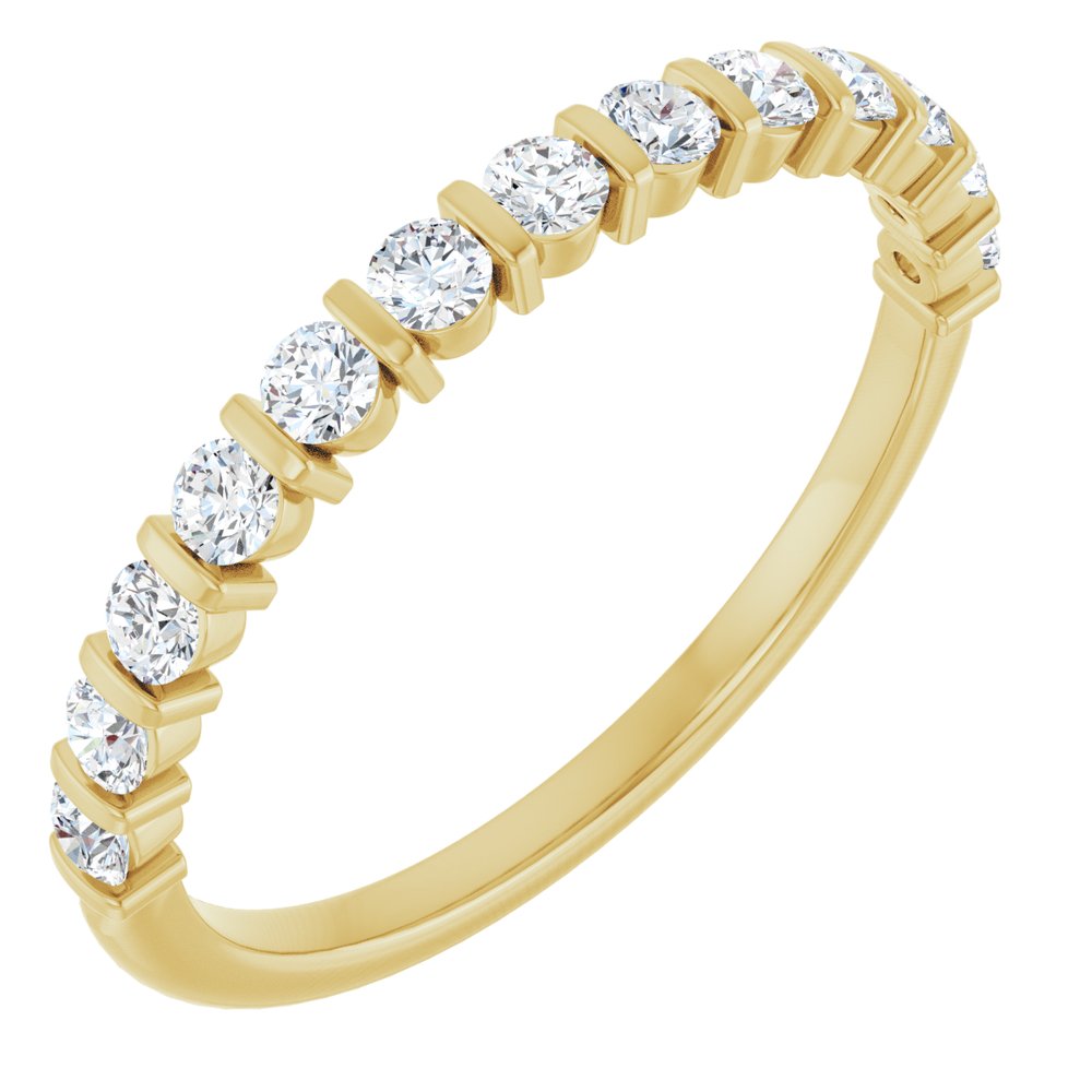 14K Bar-Set Diamond Anniversary Band