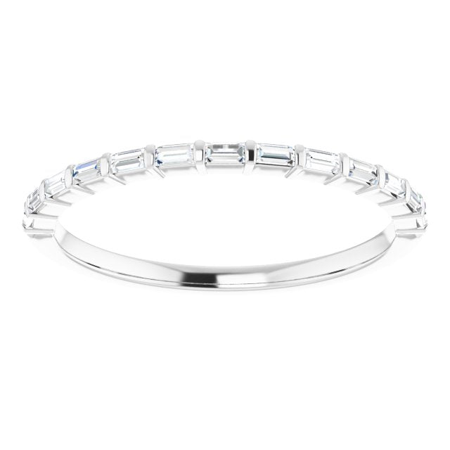14K Bar-Set Straight Baguette Diamond Anniversary Band-Embark Fine Jewelry