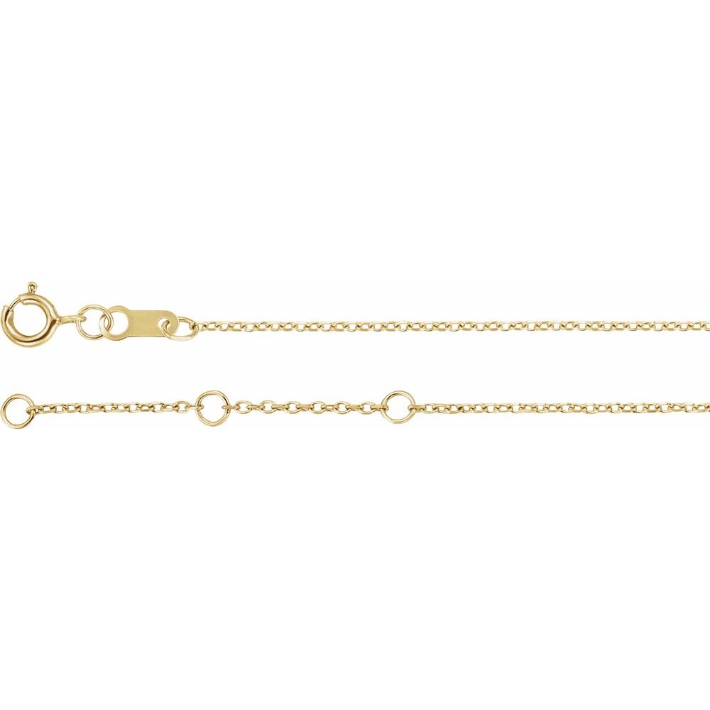 14K Bezel Diamond Solitaire Bracelet