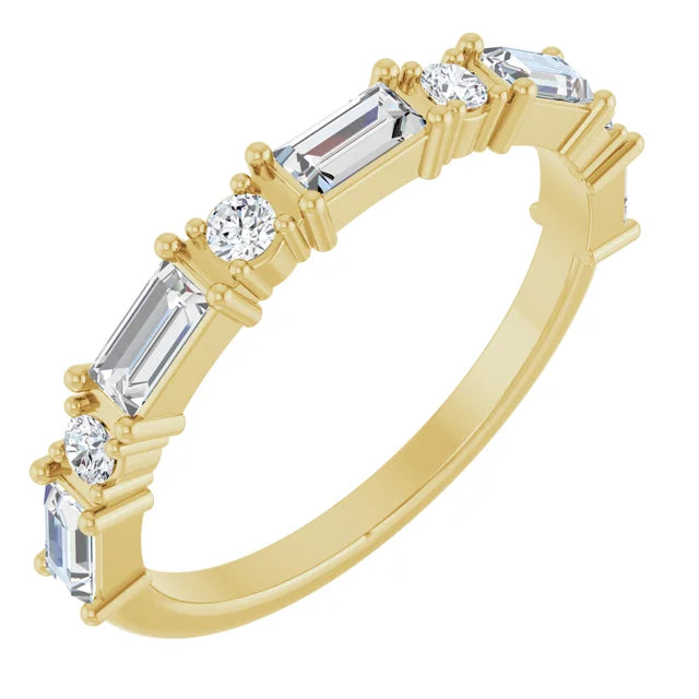 14K Birthstone &amp; Diamond Birthstone Ring