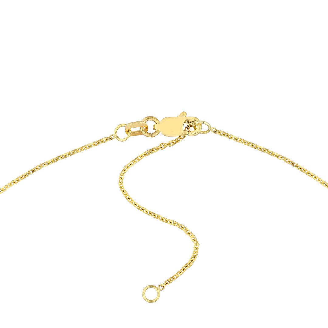14K Bubble Nameplate Necklace