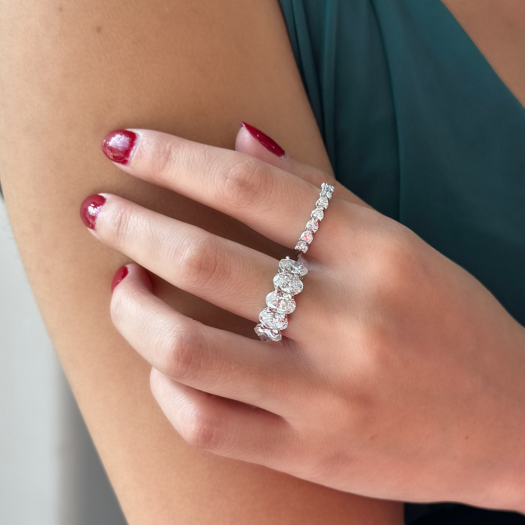14K Chasing Diamond Hearts Anniversary Band-Embark Fine Jewelry