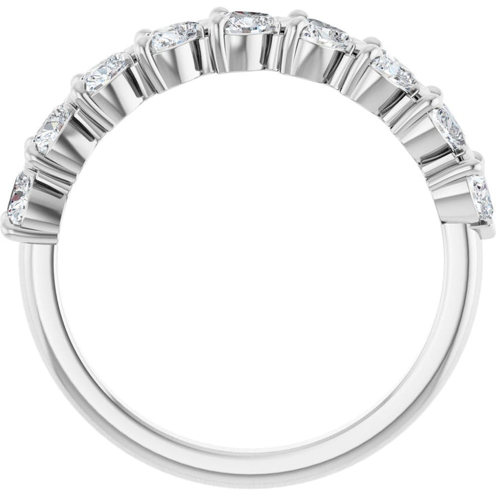 14K Chasing Diamond Hearts Anniversary Band