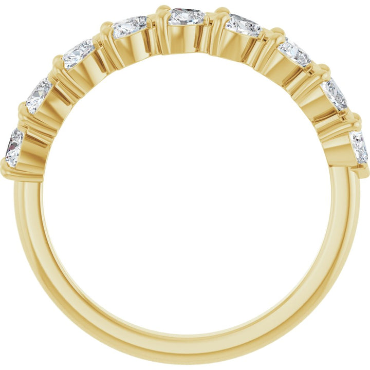 14K Chasing Diamond Hearts Anniversary Band