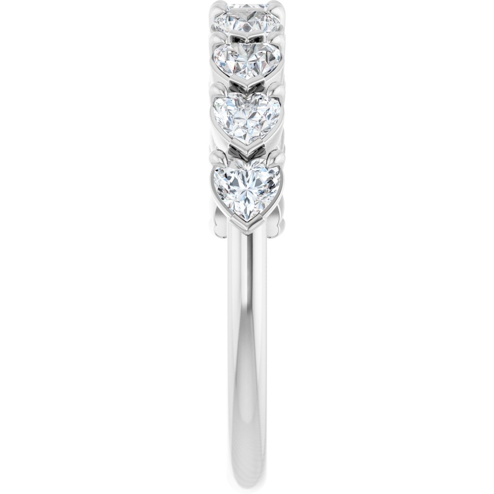 14K Chasing Diamond Hearts Anniversary Band