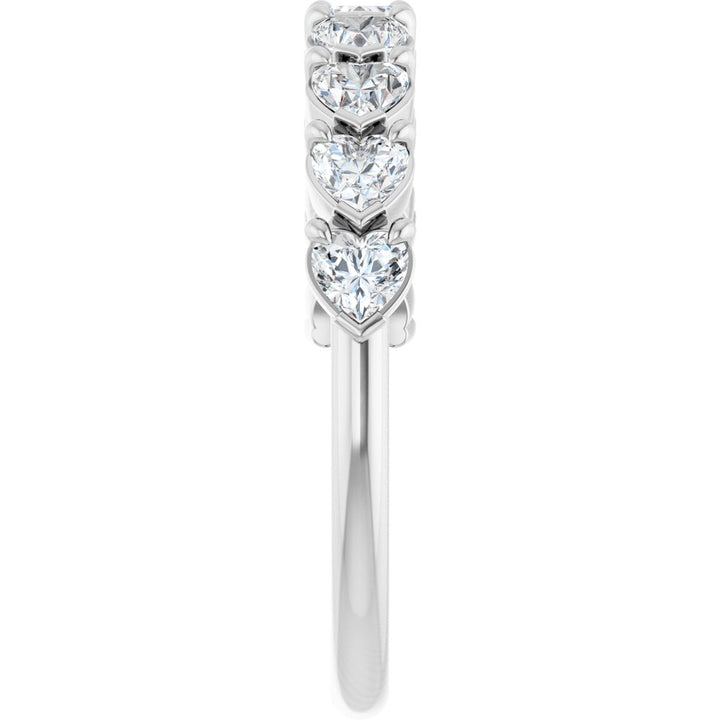 14K Chasing Diamond Hearts Anniversary Band