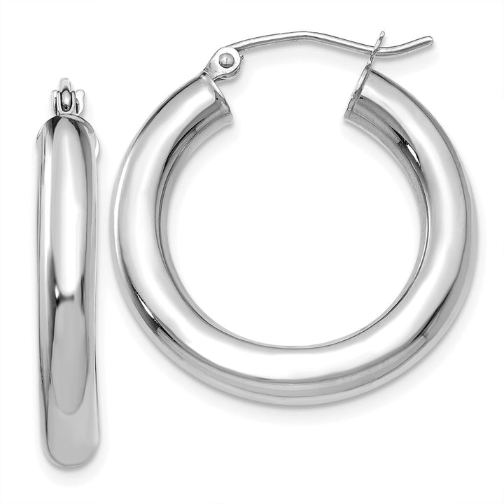 14K Chunky Tube Hoops