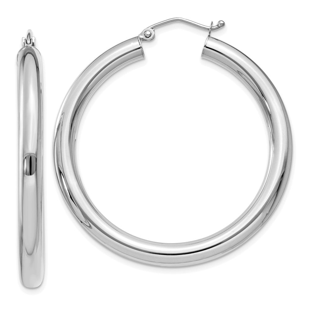 14K Chunky Tube Hoops