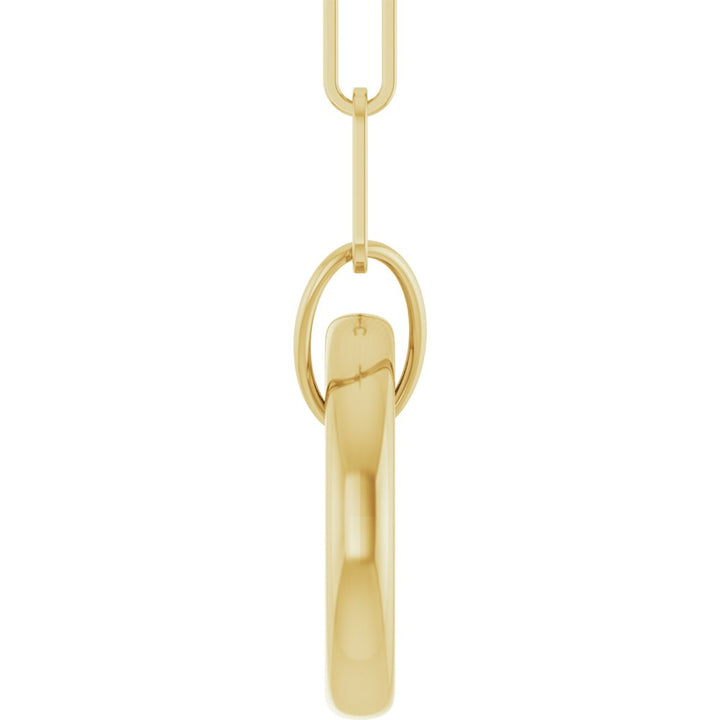 14K Circle Charm Chain Necklace