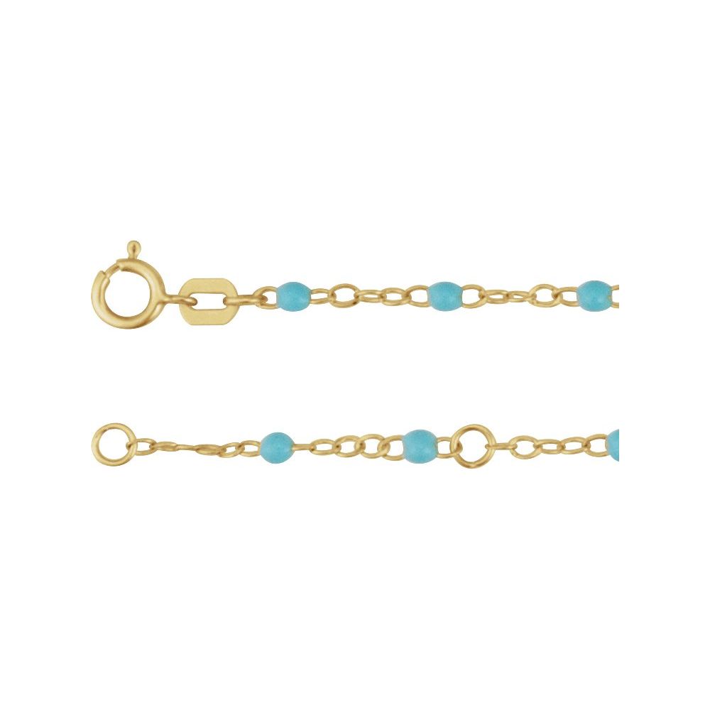 14K Colored Enamel Bead Bracelet-Embark Fine Jewelry