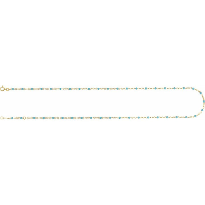 14K Colored Enamel Bead Bracelet-Embark Fine Jewelry