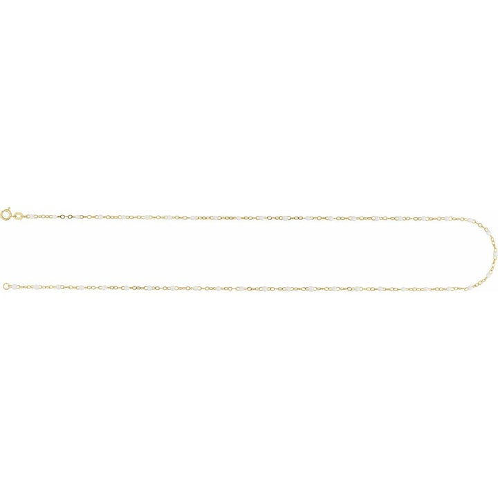 14K Colored Enamel Bead Bracelet-Embark Fine Jewelry