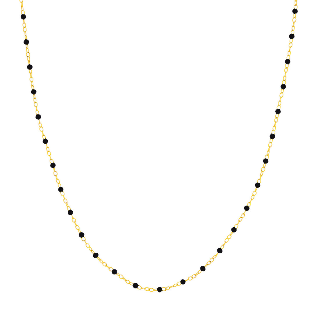 14K Colored Enamel Bead Necklace-Embark Fine Jewelry
