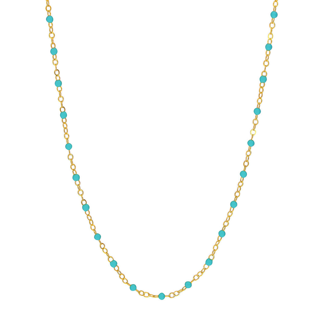 14K Colored Enamel Bead Necklace-Embark Fine Jewelry