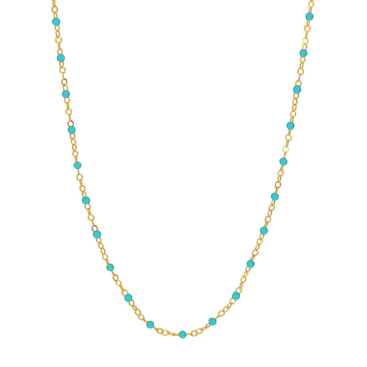 14K Colored Enamel Bead Necklace-Embark Fine Jewelry