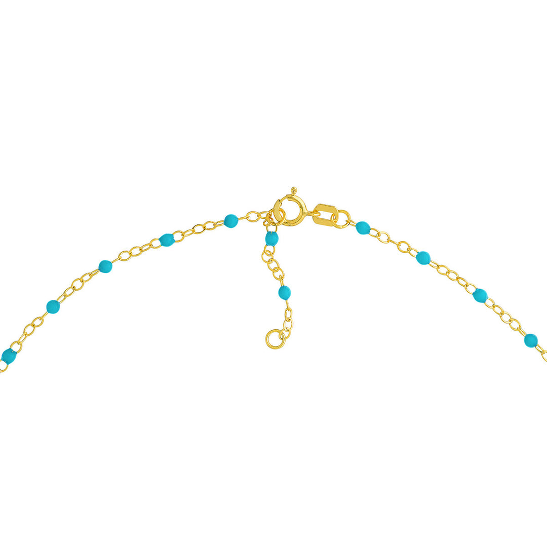 14K Colored Enamel Bead Necklace-Embark Fine Jewelry