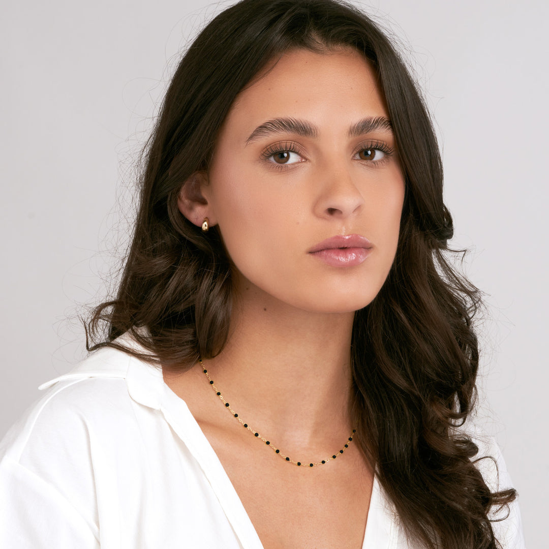 14K Colored Enamel Bead Necklace-Embark Fine Jewelry