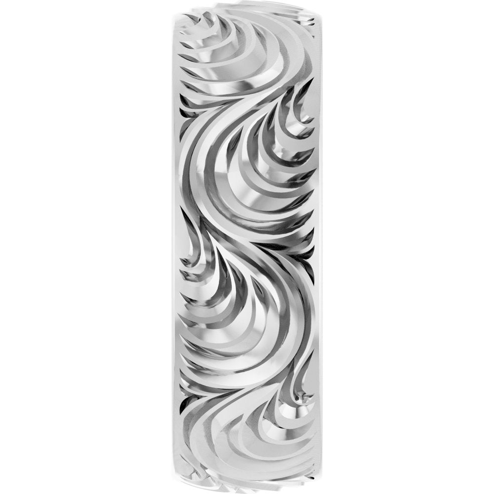 14K Comfort-Fit Scroll Pattern Band