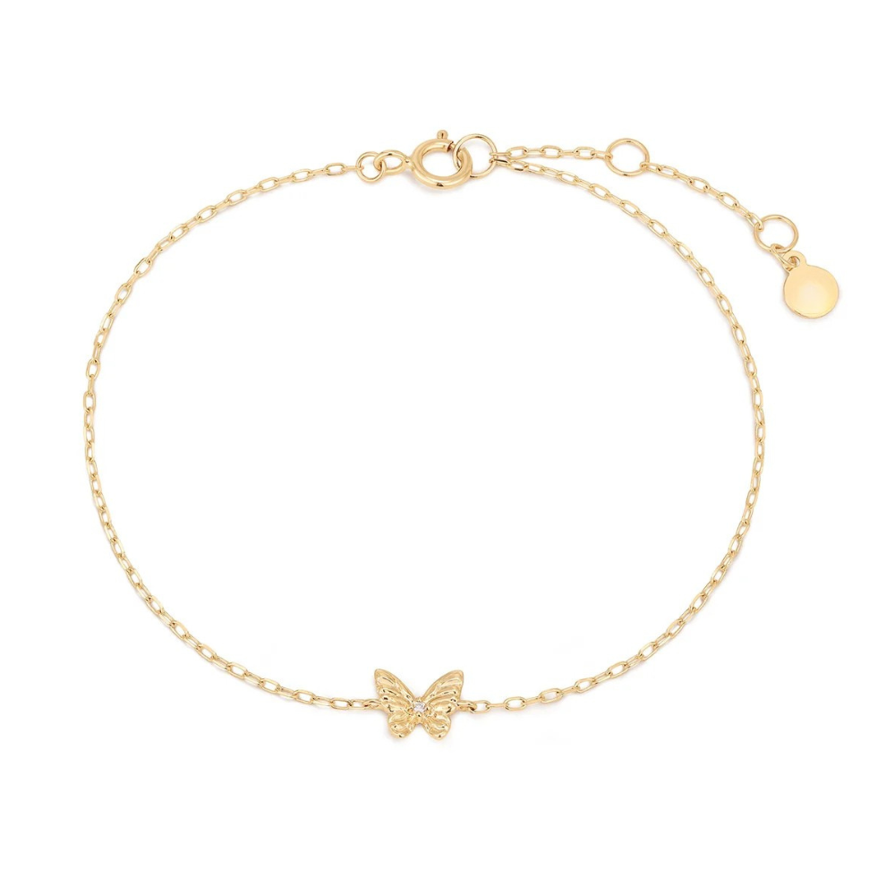 14K Diamond Accent Butterfly Bracelet-Embark Fine Jewelry