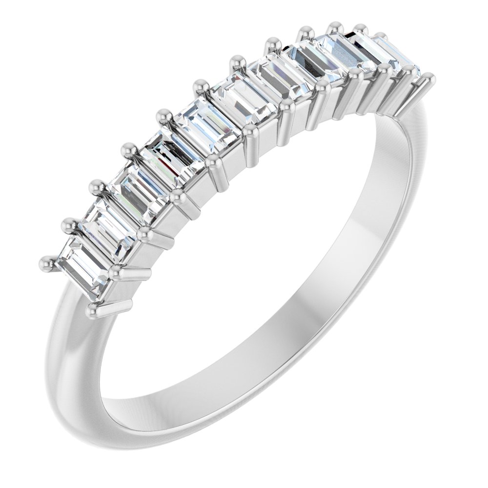 14K Diamond Baguette Anniversary Band