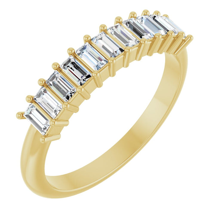 14K Diamond Baguette Anniversary Band