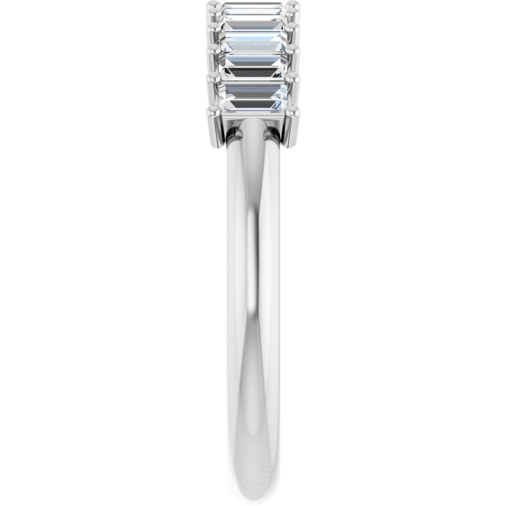 14K Diamond Baguette Anniversary Band