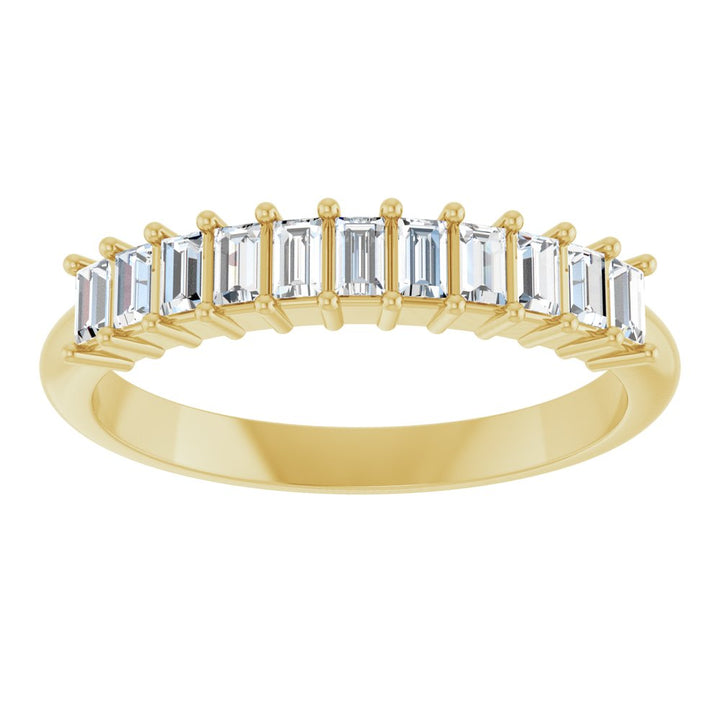 14K Diamond Baguette Anniversary Band