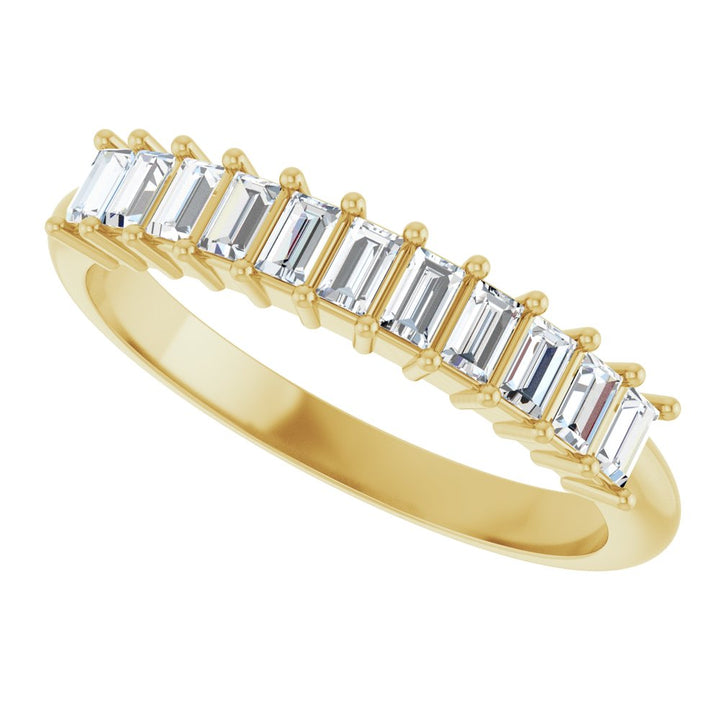 14K Diamond Baguette Anniversary Band