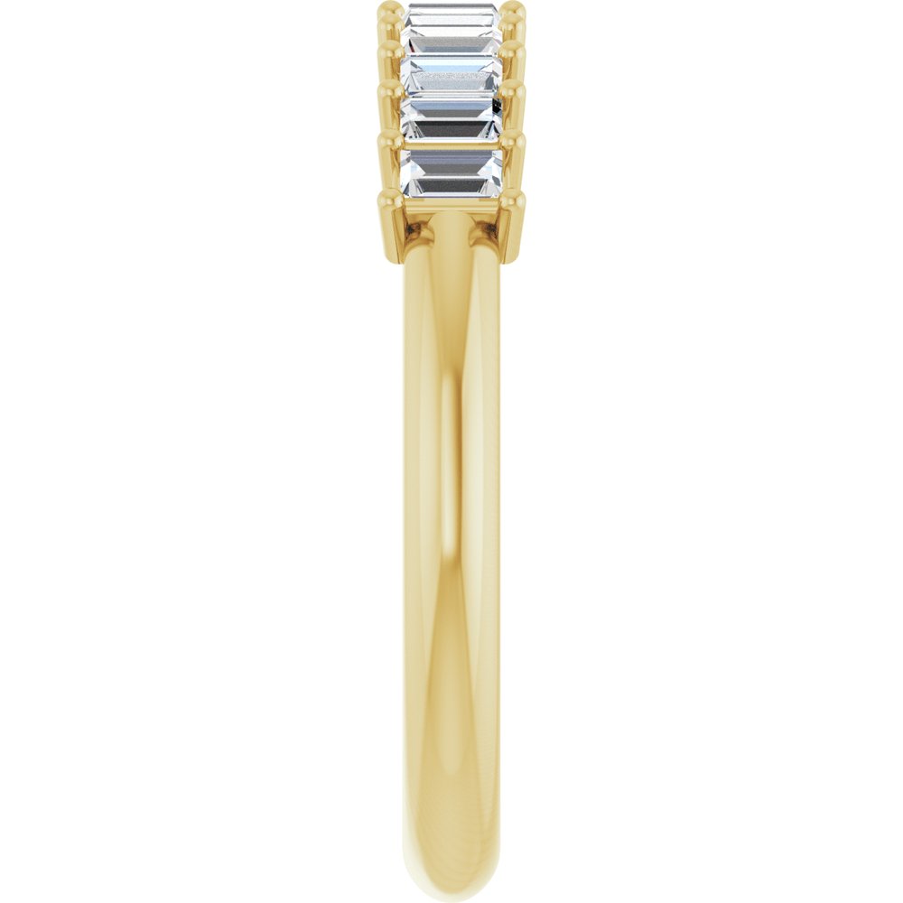14K Diamond Baguette Anniversary Band