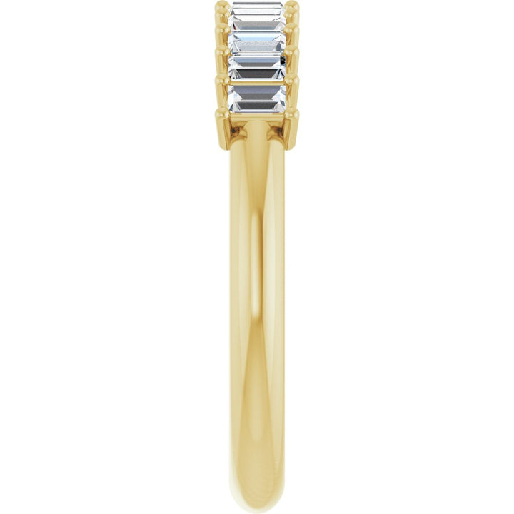 14K Diamond Baguette Anniversary Band