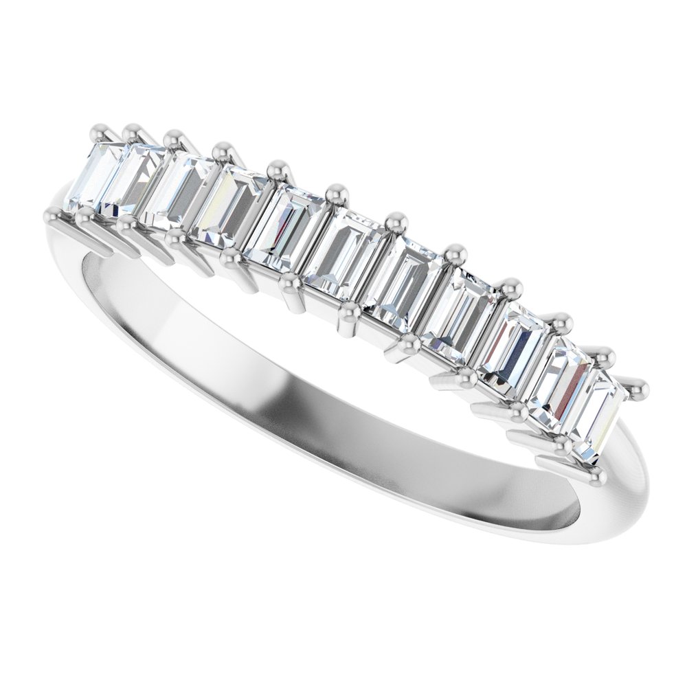 14K Diamond Baguette Anniversary Band
