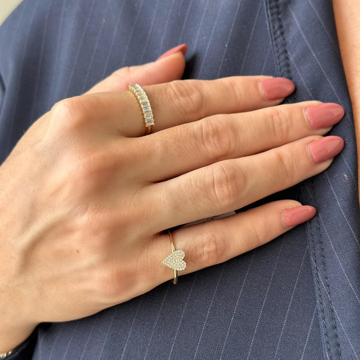14K Diamond Baguette Anniversary Band