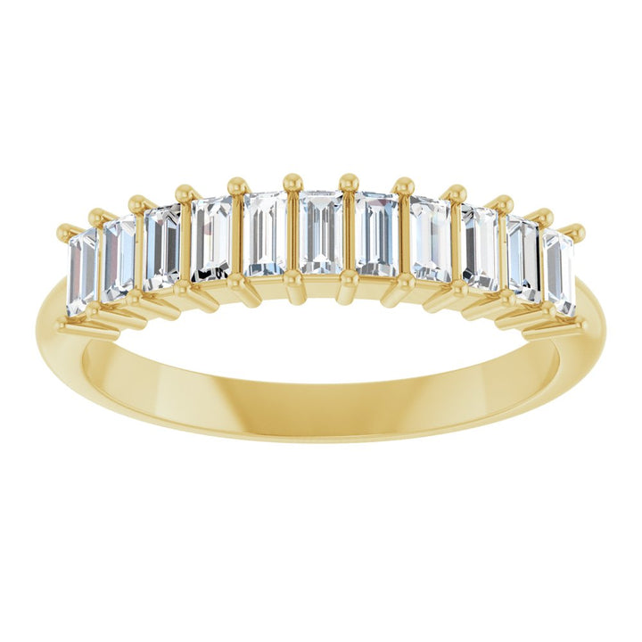 14K Diamond Baguette Anniversary Band