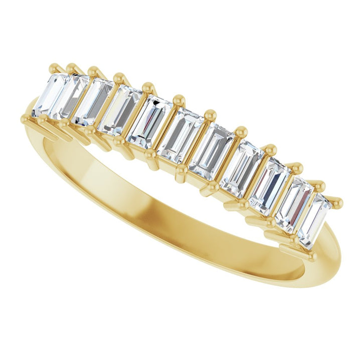 14K Diamond Baguette Anniversary Band
