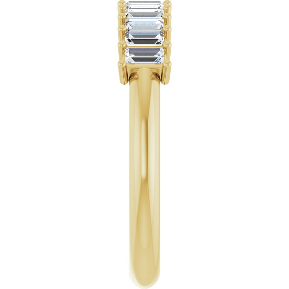 14K Diamond Baguette Anniversary Band