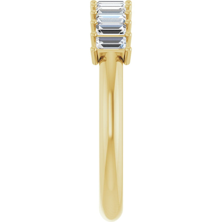 14K Diamond Baguette Anniversary Band