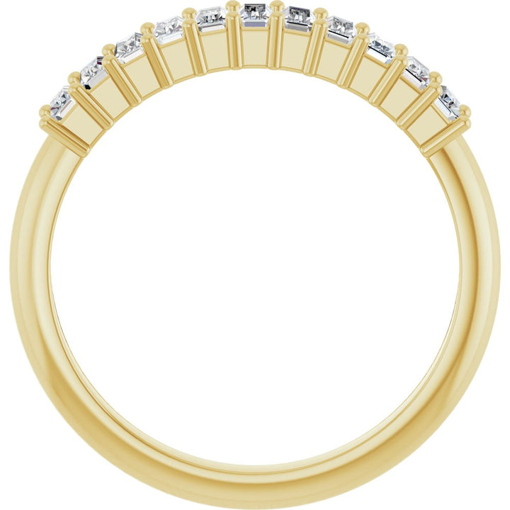 14K Diamond Baguette Anniversary Band