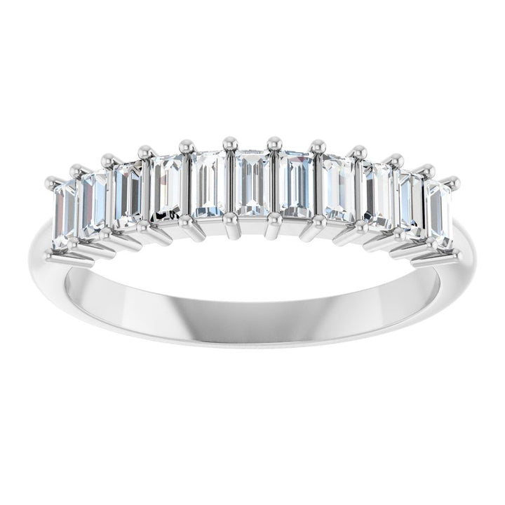 14K Diamond Baguette Anniversary Band