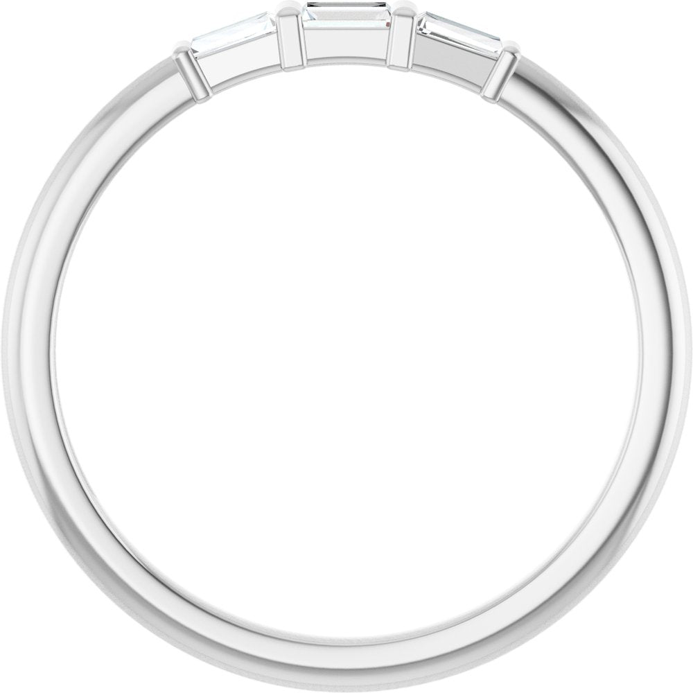 14K Diamond Baguette Trio Ring