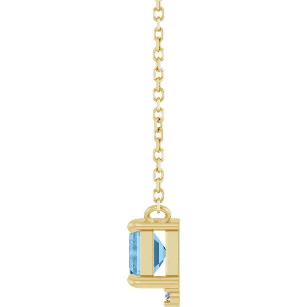 14K Diamond &amp; Gemstone Claw-Prong Necklace