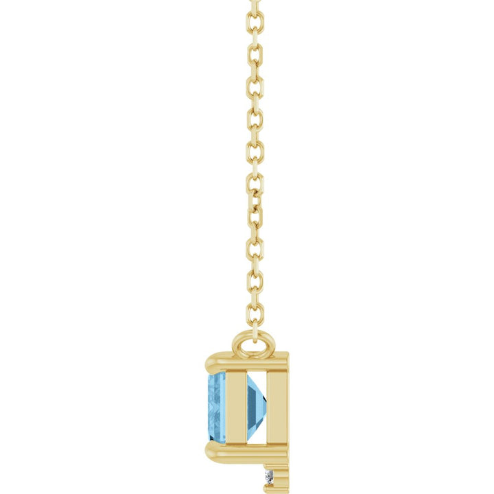14K Diamond &amp; Gemstone Claw-Prong Necklace