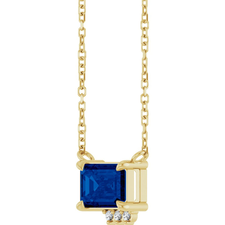 14K Diamond &amp; Gemstone Claw-Prong Necklace