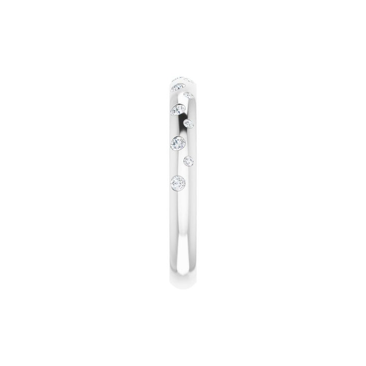 14K Diamond Inlay Stackable Ring